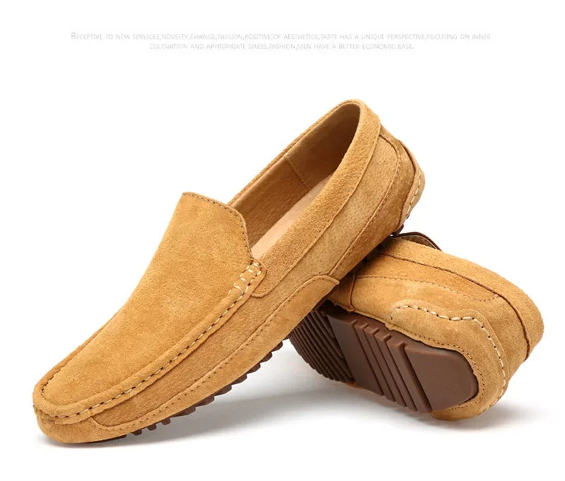 Men’s 2025 Luxury Suede Boat Loafers