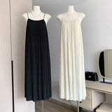 Women Plus Size Loose Spaghetti Strap Pajama Dress