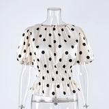 Bella Polka Dot Ruffle Blouse