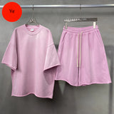Men Shirt & Shorts Casual Set