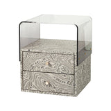 Modern Acrylic Bedside Storage Cabinet