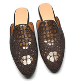 Men’s Crocodile Leather Mules
