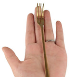 Stainless Steel Long Handle Dessert Forks