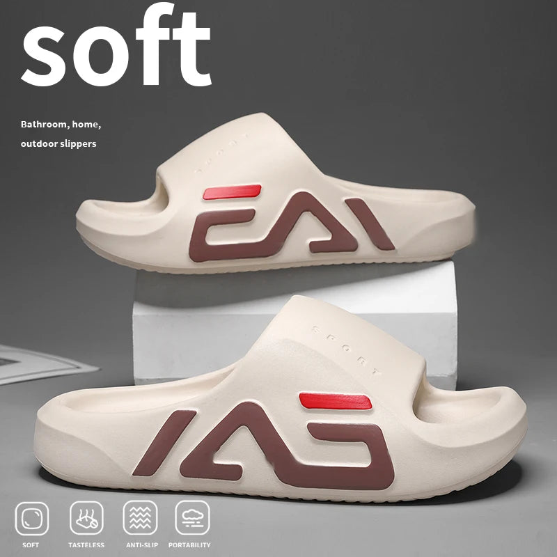Men Extra Thick Air Cushion Summer Slides