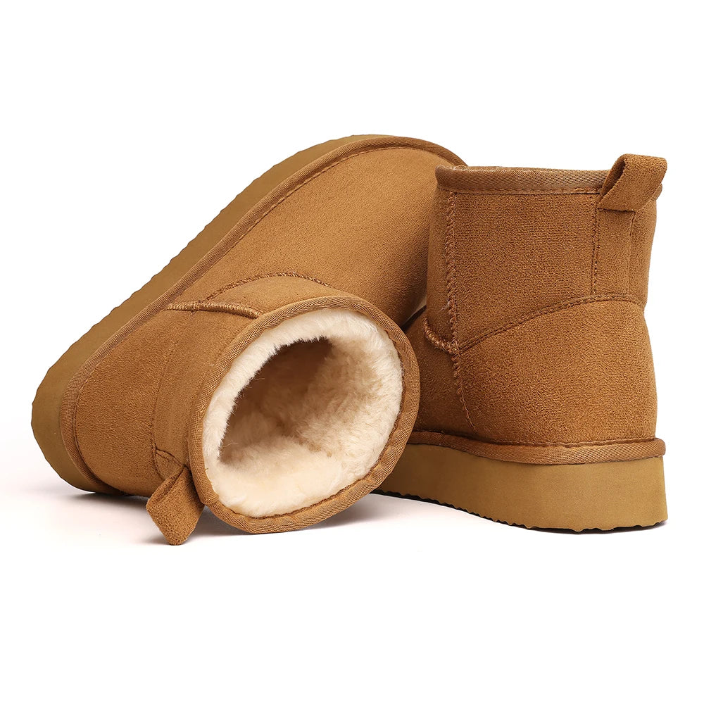 Evshine Memory Foam Ankle Boots – Waterproof Winter Snow Boots
