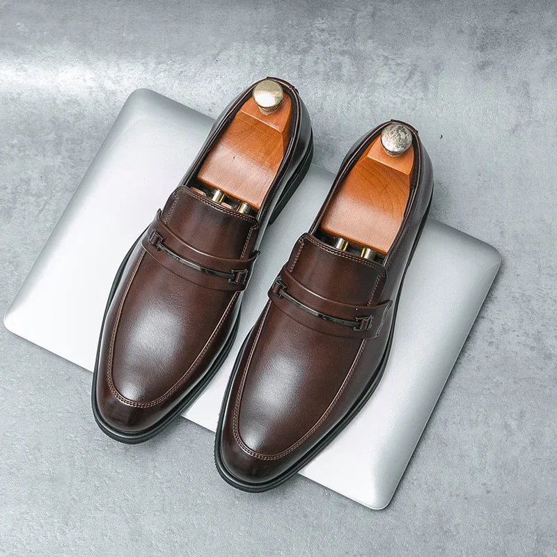 Men’s 2025 Soft Sole Leather Loafers