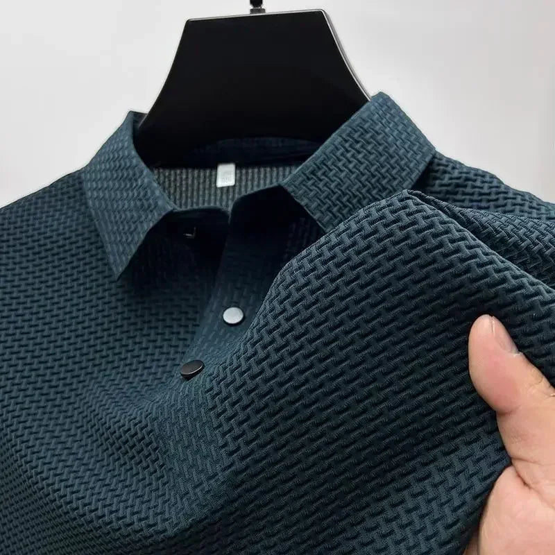 Men Ice Silk Polo Shirt