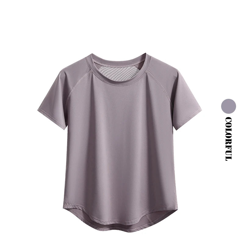 Women Quick Dry Short Sleeve Yoga T Shirt