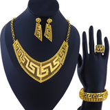 24K Gold Plated Complete Jewelry Set