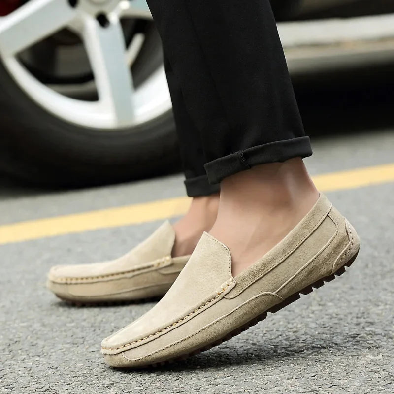 Men’s 2025 Luxury Suede Boat Loafers