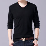 سترة رجالية محبوكة برقبة على شكل حرف V بمقاسات كبيرة