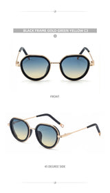 Vintage Round Metal Sunglasses