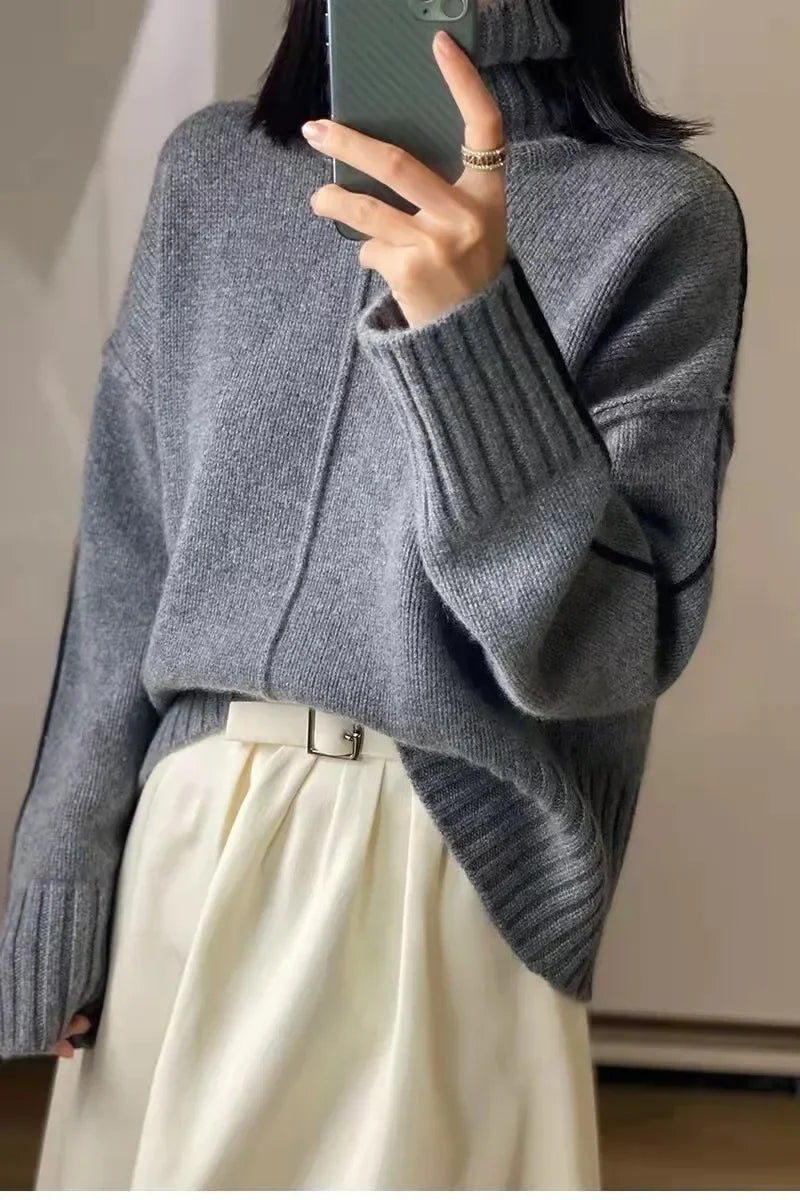 Women's Cashmere Turtleneck Sweater