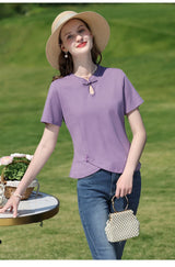 Women Curved Slim Fit Tee