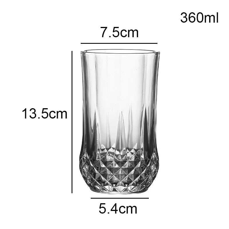 Diamond Wine Glass Tumblers