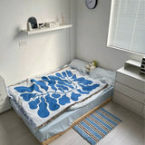 England Blue Sofa Blanket
