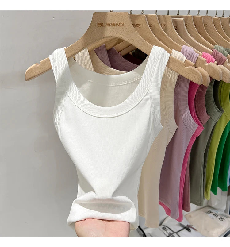 Basic Ribbed Tank Top