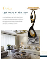 Abstract Sofa Side Table