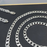 Men's 925 Sterling Silver Chain Necklace