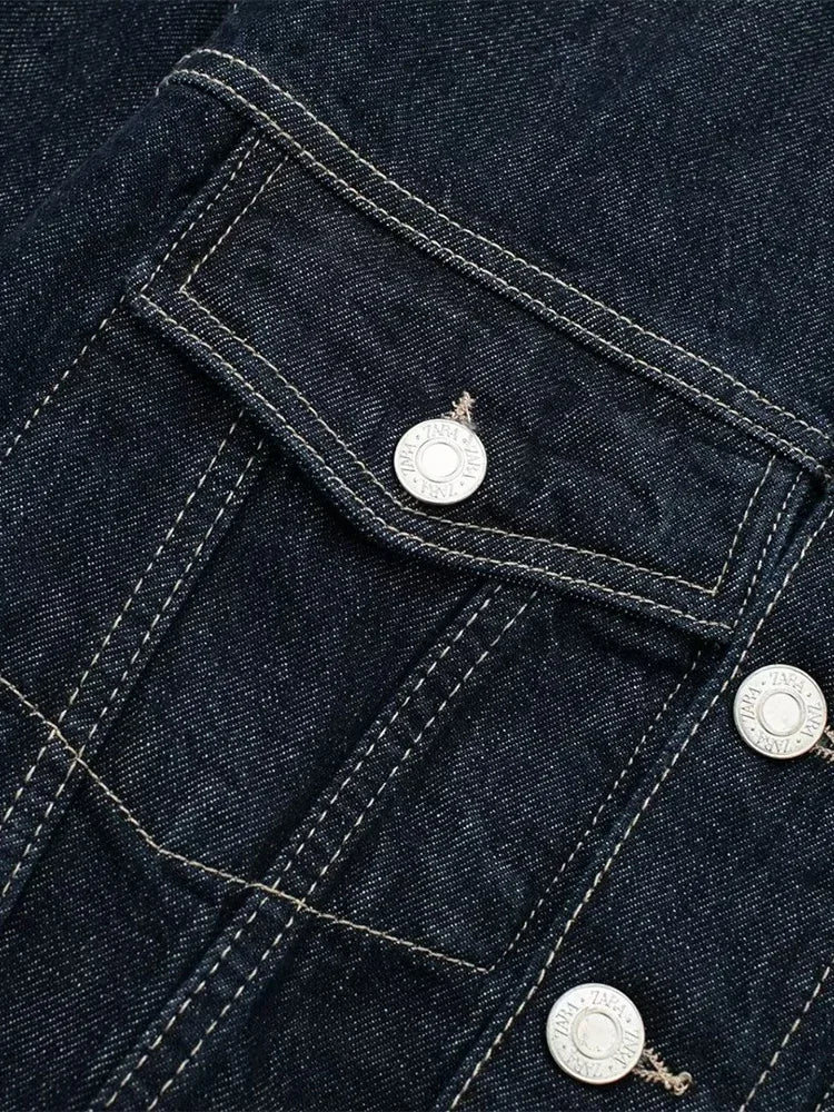 Willshela Women's Denim Jacket with Pockets