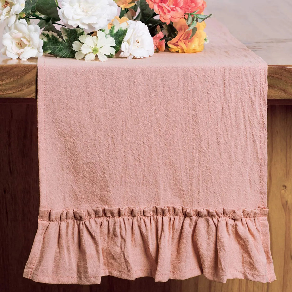 Christmas Orangered Table Runner