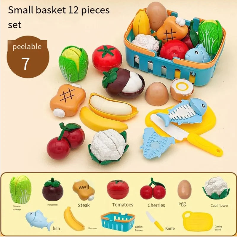 Kids Pretend Play Kitchen Food Set