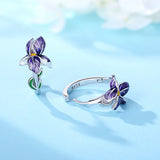 925 Sterling Silver Flower Earrings