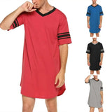 Men’s Contrast Sleep Shirt Robe