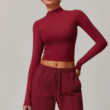 Women's Long Sleeve Yoga Shirt – Outdoor Running Fitness Top