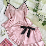 Women's Satin Pajama Set