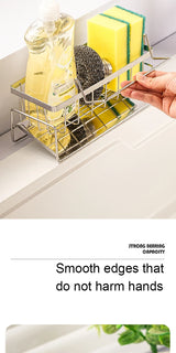 Stainless Steel Sink Storage Rack – Kitchen Sponge Organizer