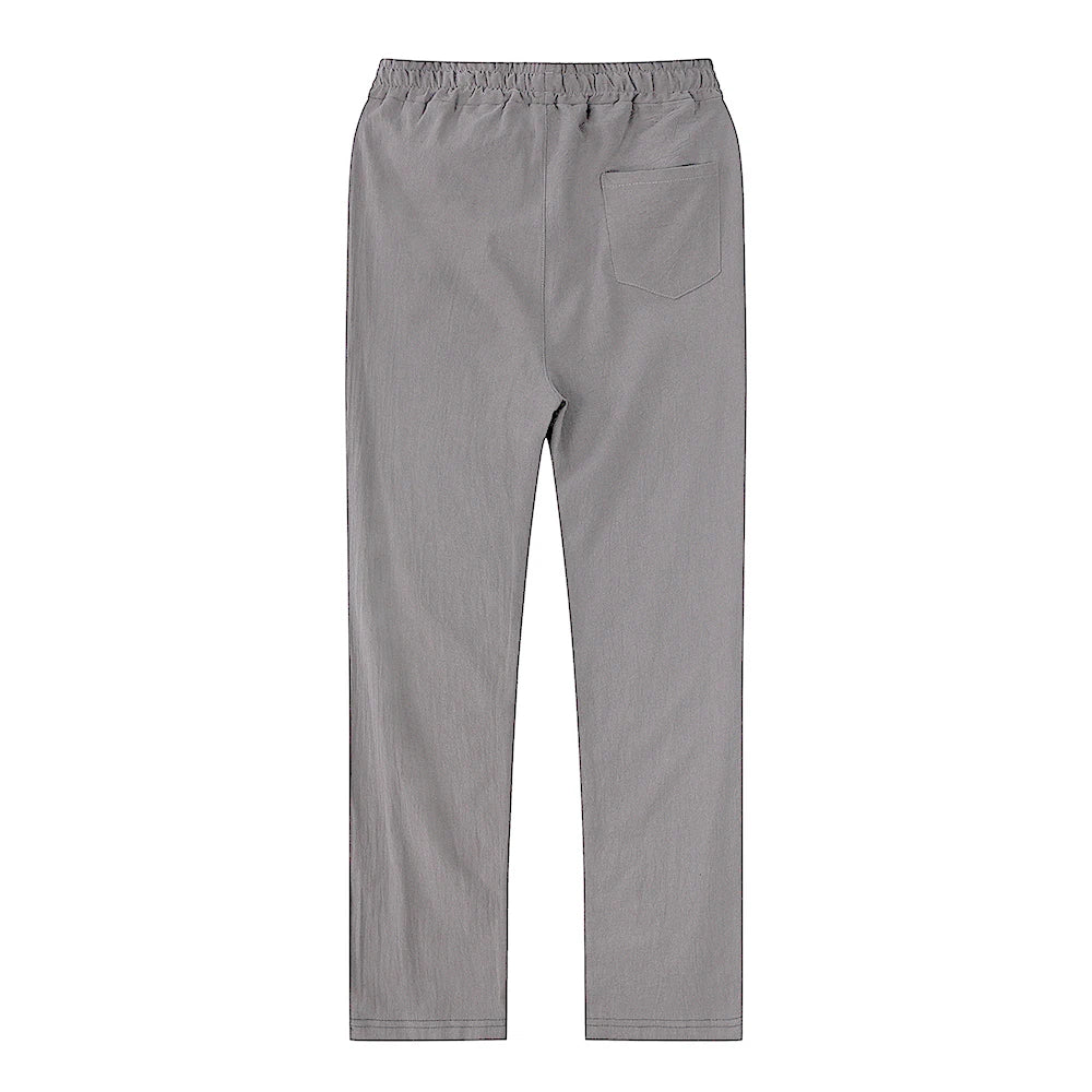 Men’s Solid Linen Trousers
