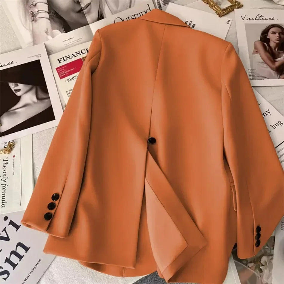 TrendyCore™ – Streetwear Office Blazer (Long Sleeve, Korean Fit, 2025 Vibe)