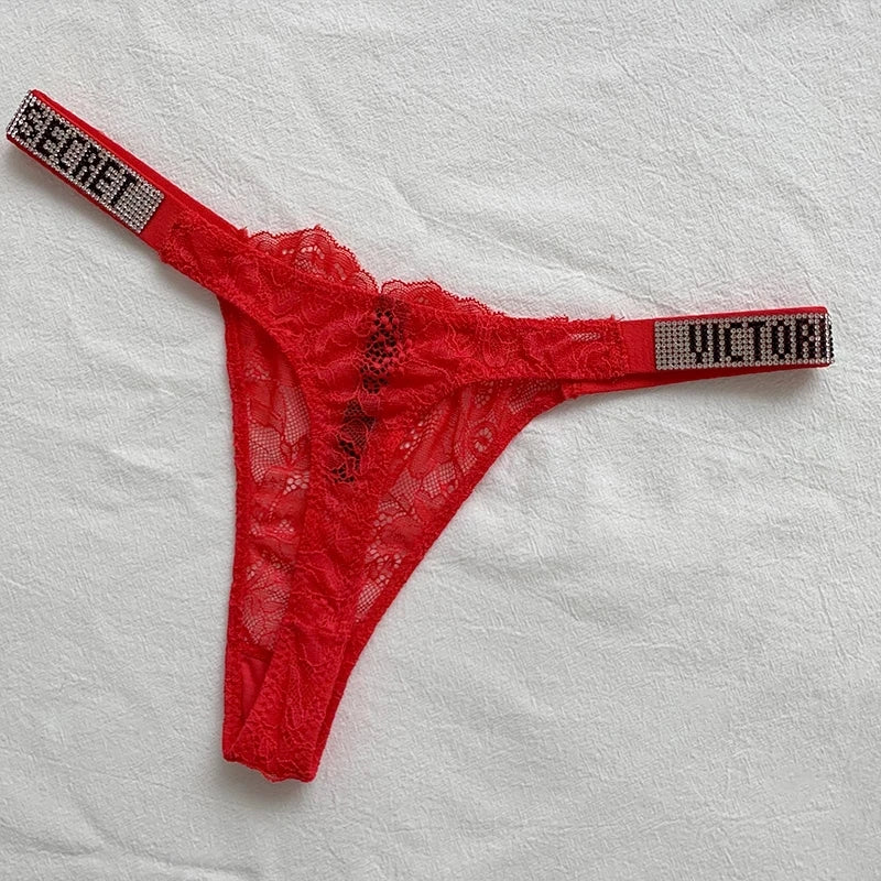 Women Lace Thong Set