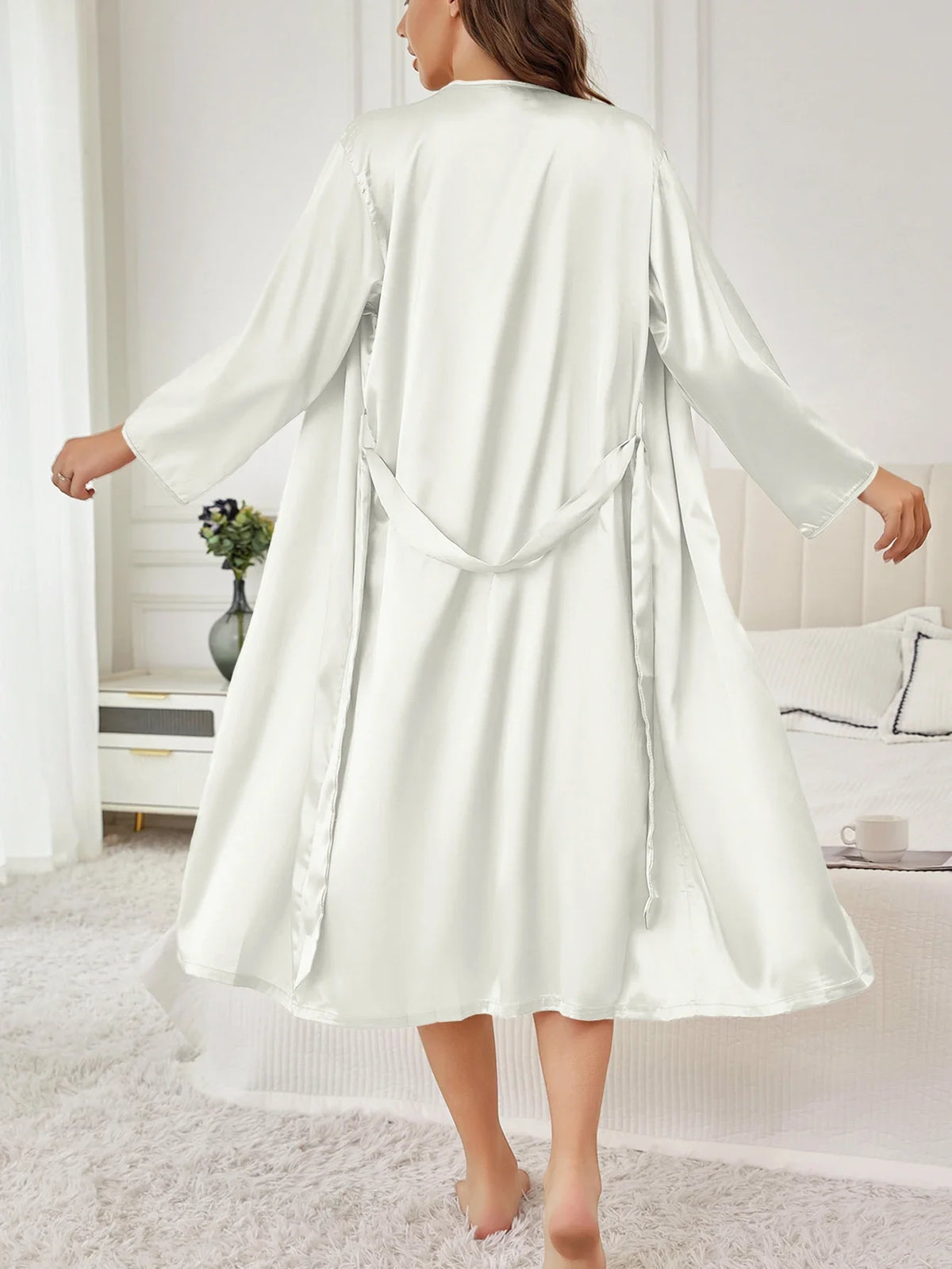 Bella Satin Lounge Robe