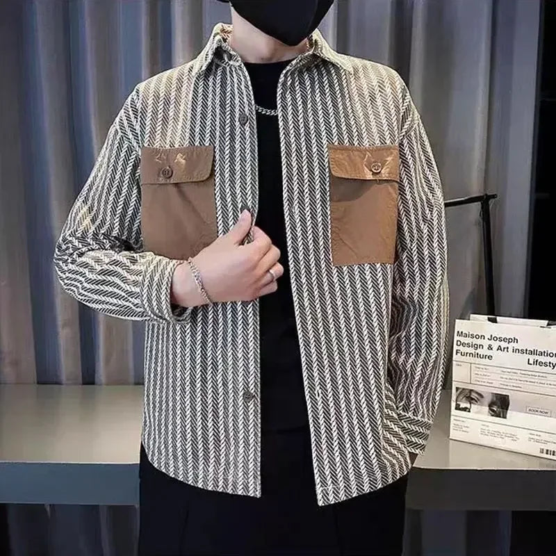 Men’s Trendy Printed Casual Jacket