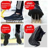 Men Indestructible Steel Toe Sneakers