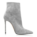 Suede Stiletto Boots