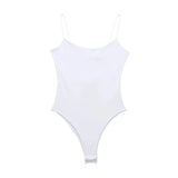MUJER Sleeveless Backless Women's Bodysuit – Sexy Tight Bodycon Summer Top