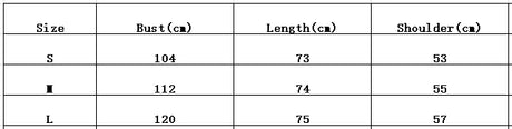 Size chart for women's sheer chiffon sunscreen shirt, with bust, length, and shoulder measurements in cm.