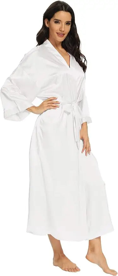 Luna Satin Belted Robe