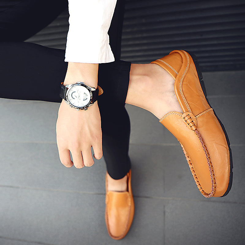 Men Italian Style Leather Moccasins