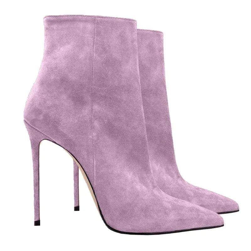 Suede Stiletto Boots