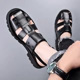 Executive Leather Gladiator Sandals