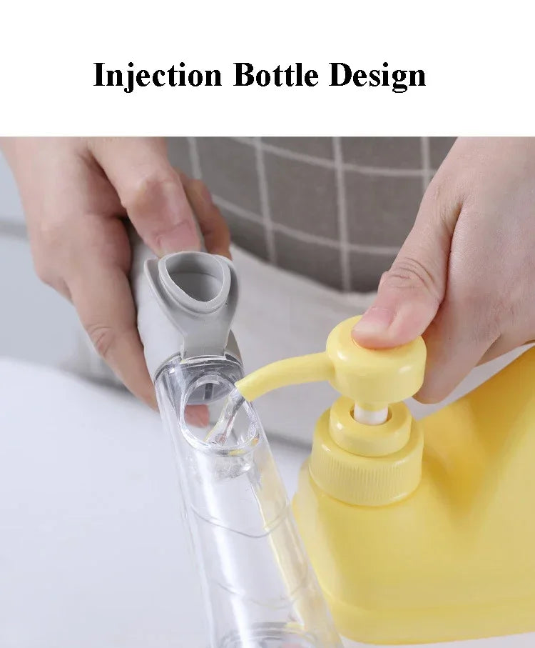 2-in-1 Kitchen Cleaning Brush with Sponge Dispenser