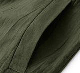 Women Wide Leg Cotton Linen Jumpsuit