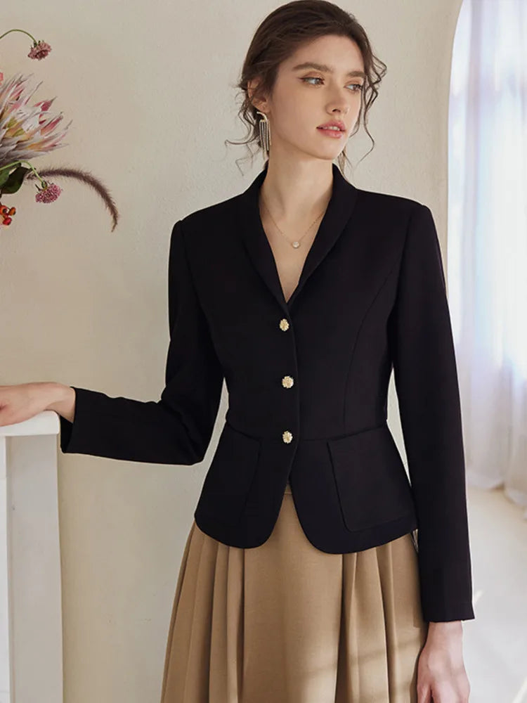 ModiCurve™ – Casual Professional Blazer (Vintage Cut, Soft Fit, All-Season Wear)