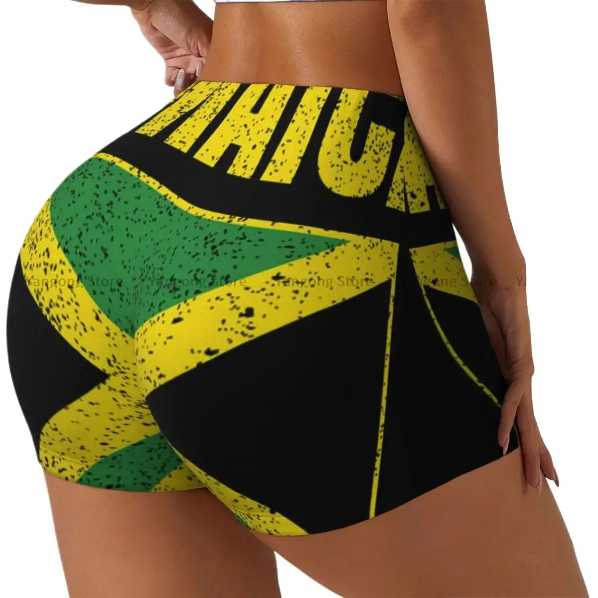 Women High Waist Skinny Shorts