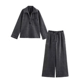 Denim Top & Pant Set for Women