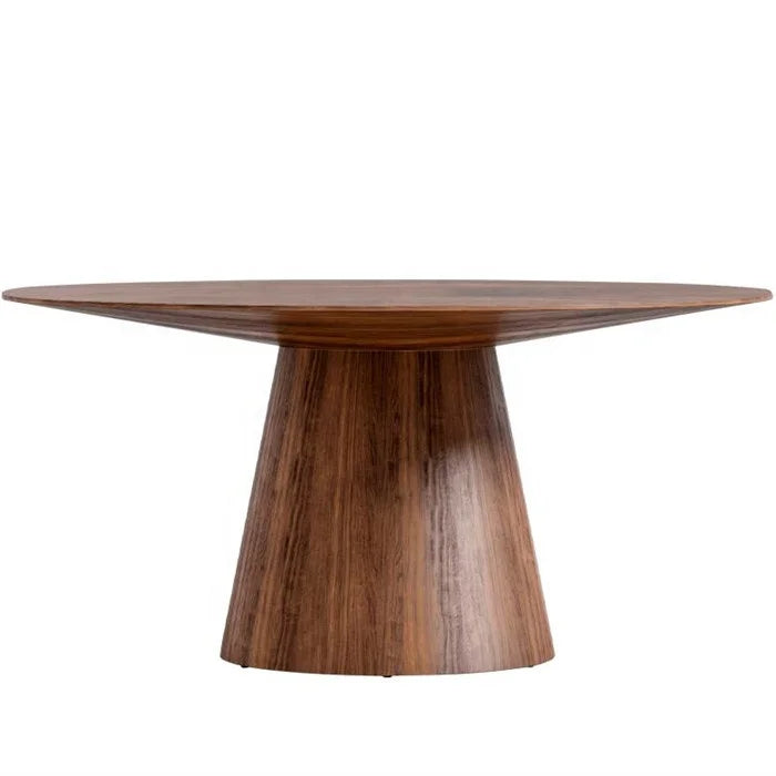 Round Walnut Dining Table